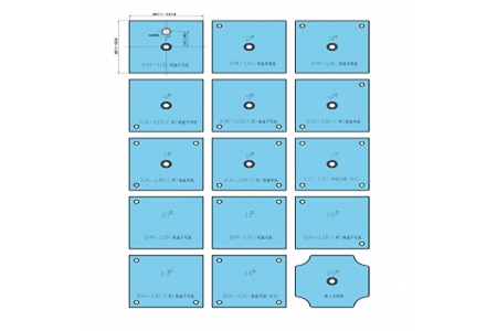 厢式板框式压滤机滤布加工尺寸